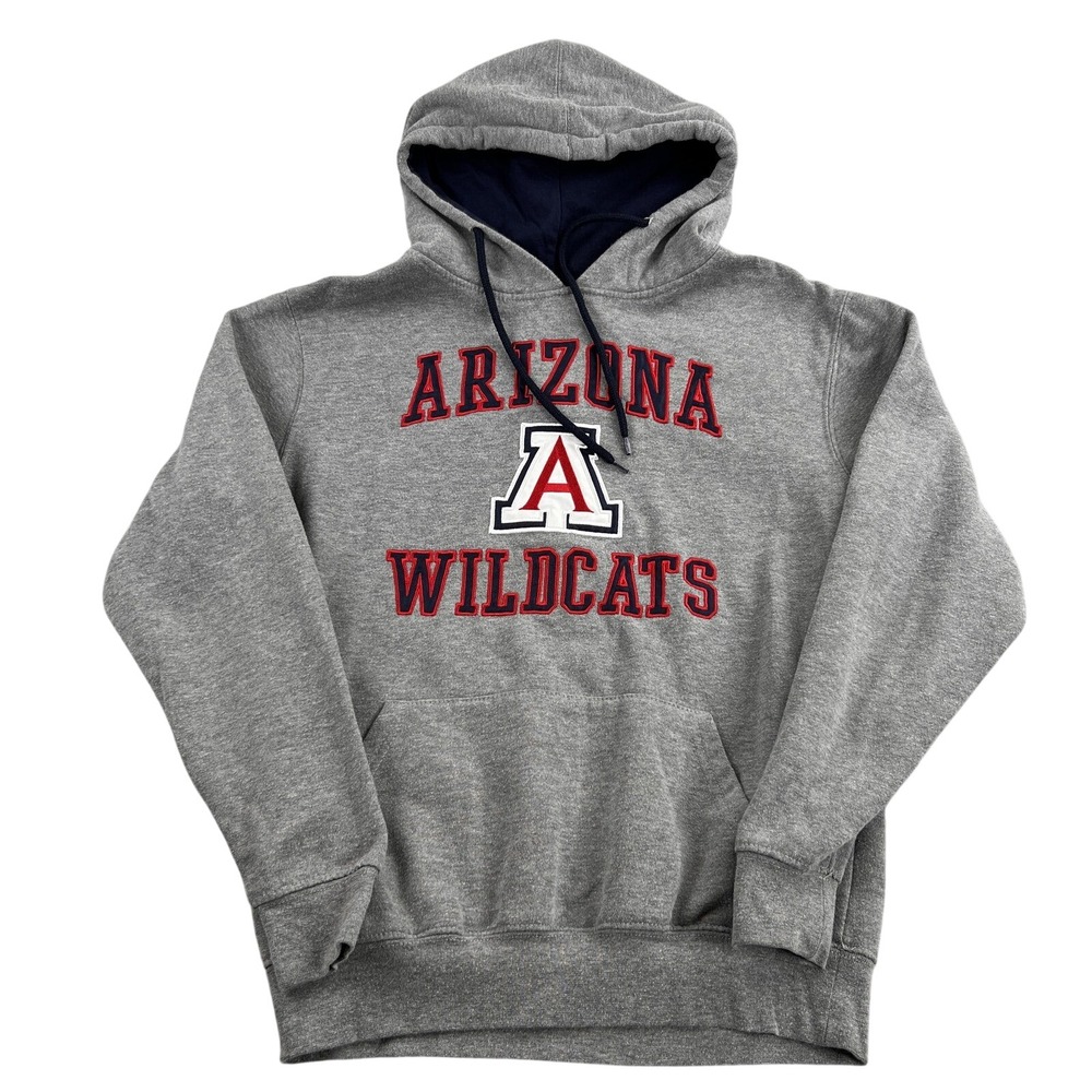 Colosseum Arizona Wildcats Hoodie S Gray Men NCAA Embroidered Pullover College